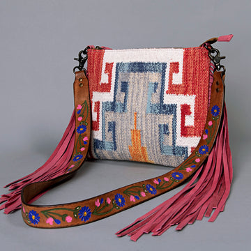 American Darling Cross Body Saddle Blanket Genuine Leather Western Women Bag Handbag Purse | Crossbody for Cute